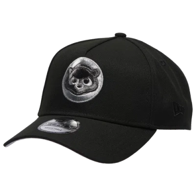 New Era Chicago Cubs  Cubs 9forty Metallic A-frame Cap In Black