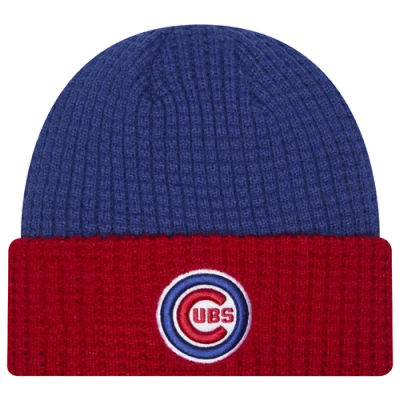 New Era Chicago Cubs  Cubs Waffled Knit Hat In Red/blue/white