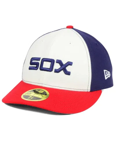 New Era Chicago White Sox Low Profile Ac Performance 59fifty Cap In Black,white,red