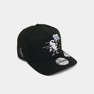 New Era Chicago White Sox Mlb 9fifty A-frame Cartoon Snapback Hat In Black