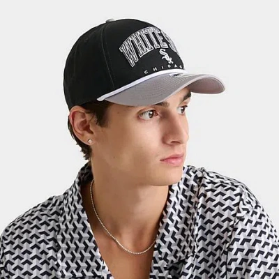 New Era Chicago White Sox Mlb 9forty Rope A-frame Snapback Hat In Black