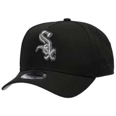 New Era Chicago White Sox  White Sox 9forty Metallic A-frame Cap In Black