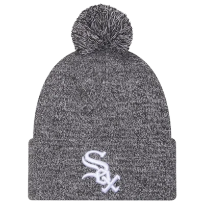 New Era Chicago White Sox  White Sox Marl Pom Knit In Black