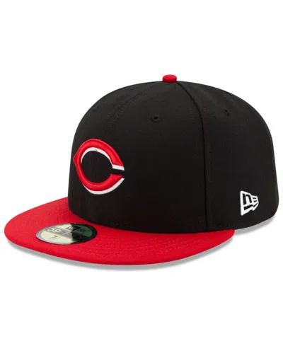 New Era Cincinnati Reds Authentic Collection 59fifty Fitted Cap In Navy ...