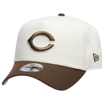 New Era Cincinnati Reds  Reds 9forty A-frame Cap In White/walnut