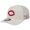 New Era Cincinnati Reds  Reds Perf 970 Adjustable Cap In Khaki/white