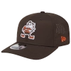 New Era Cleveland Browns  Browns Perf 970 Adjustable Cap In Brown/white