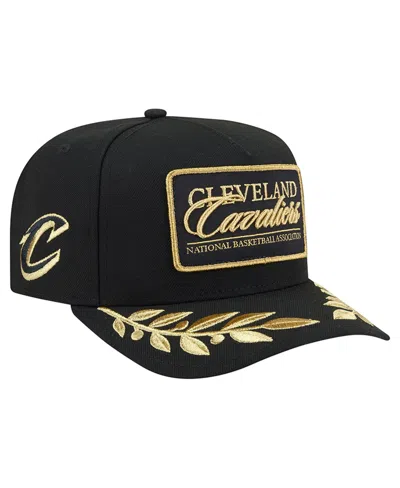 New Era Cleveland Cavaliers 2023 City Edition 9fifty Golden Baseball Cap In Black