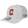New Era Cleveland Guardians  Guardians Perf 970 Adjustable Cap In White/khaki