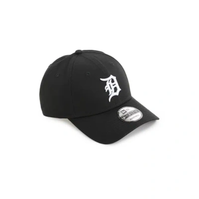 New Era Cotton Logo Baseball Cap In Black