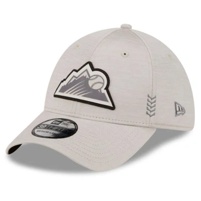 New Era Cream Colorado Rockies 2024 Clubhouse 39thirty Flex Fit Hat