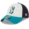 New Era Cream Seattle Mariners 2024 Batting Practice 39thirty Flex Hat In Cream