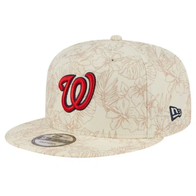 New Era Cream Washington Nationals Spring Training Leaf 9fifty Snapback Hat