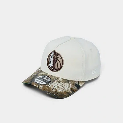 New Era Dallas Mavericks Nba 9forty Snapback Hat In White