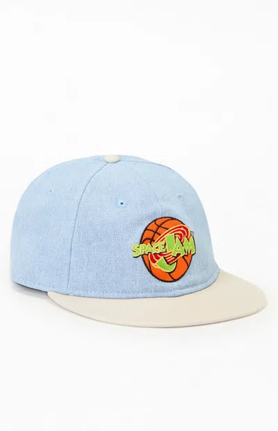 New Era Denim Retro Crown 9fifty Snapback In Black In Blue