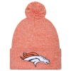 New Era Denver Broncos  Broncos Marl Pom Knit In Orange