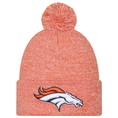 New Era Denver Broncos  Broncos Marl Pom Knit In Blue