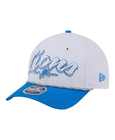 New Era Detroit Lions 9forty Team Loyal Adjustable Baseball Cap In White