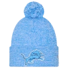 New Era Detroit Lions  Lions Marl Pom Knit In Blue