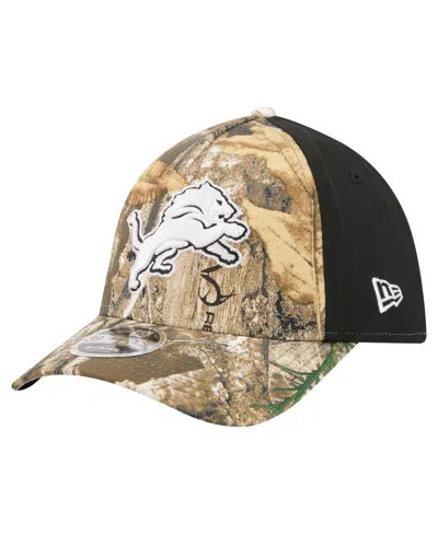 New Era Detroit Lions Real Tree 39thirty Stretch Fit Baseball Cap In Multi
