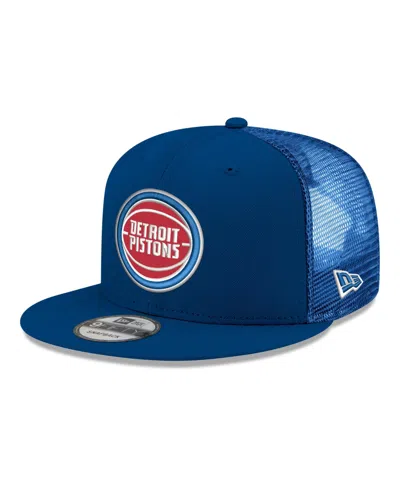 New Era Detroit Pistons 9fifty Snapback Meshback Cap In Blue