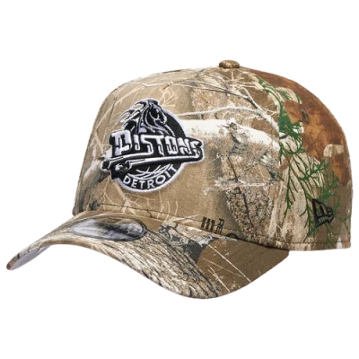 New Era Detroit Pistons  Pistons 9forty A-frame Realtree Cap In Multi