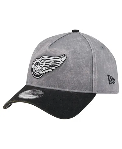 New Era Detroit Red Wings 9forty Storm Adjustable Baseball Cap In Gray