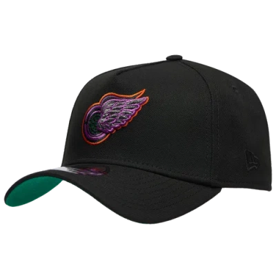 New Era Detroit Red Wings  Red Wings 940af Neon Pop Cap In Black