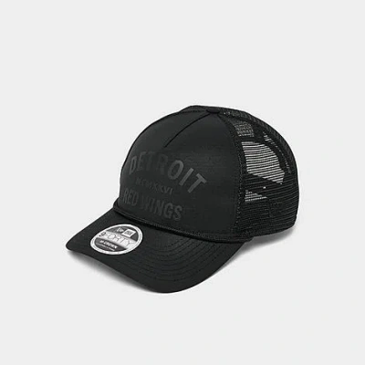 New Era Detroit Tigers Mlb Minimalist 9forty M-crown Trucker Hat In Black