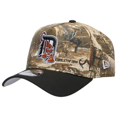 New Era Detroit Tigers  Tigers 940 A-frame Realtree Cap In Brown
