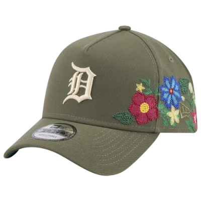New Era Detroit Tigers  Tigers 9forty A-frame Floral Cap In Green