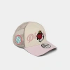 New Era Diablos Mexican League 9forty A-frame Trucker Hat In White/pink/red