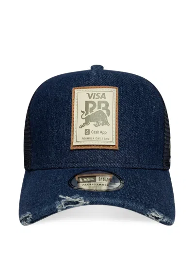New Era Distressed-effect Trucker Cap In Blue