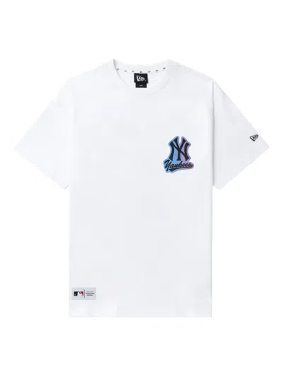 New Era Embre-logo Printed T-shirt In White