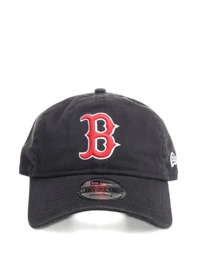 New Era Embroidered Baseball Cap In Black