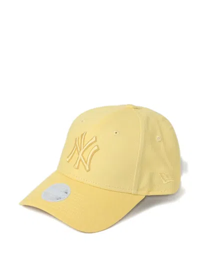 New Era Embroidered Cap In Yellow
