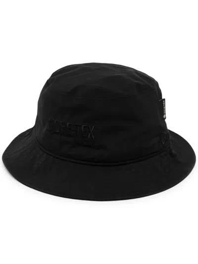 New Era Embroidered-logo Bucket Hat In Black