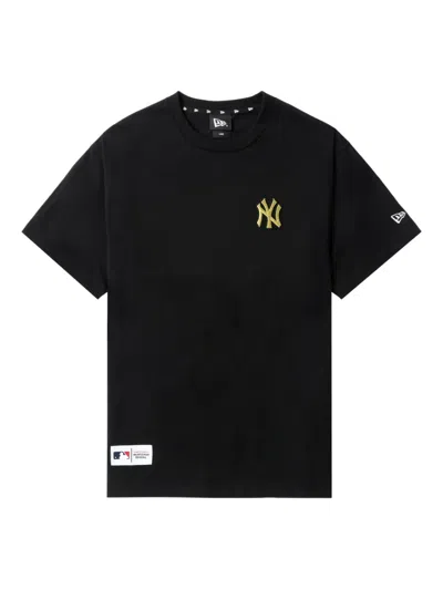 New Era Embroidered Logo T-shirt In Black