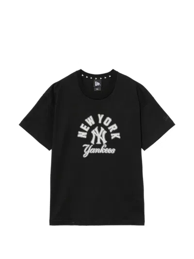 New Era Embroidered T-shirt In Black