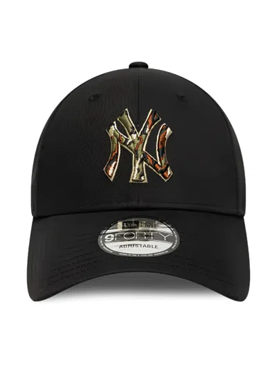New Era Embroidered-logo Baseball Cap In Black