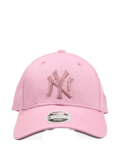 New Era Embroidered-logo Cap In Pink