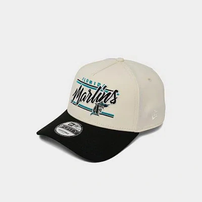 New Era Florida Marlins Mlb 9forty Snapback Hat In White