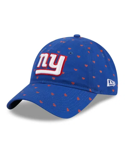 New Era Babies' Girls Toddler Royal New York Giants Hearts 9twenty Adjustable Hat