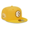 NEW ERA NEW ERA GOLD PITTSBURGH STEELERS ACTIVE BALLISTIC 59FIFTY FITTED HAT