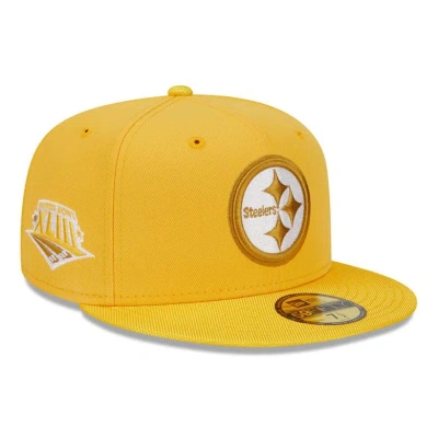 New Era Gold Pittsburgh Steelers Active Ballistic 59fifty Fitted Hat