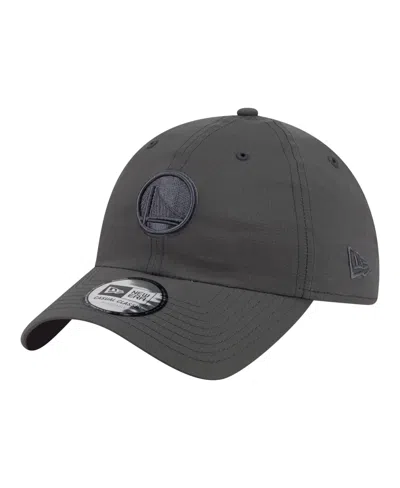 New Era Golden State Warriors Casual Classic Ripstop Adjustable Baseball Cap In Gray
