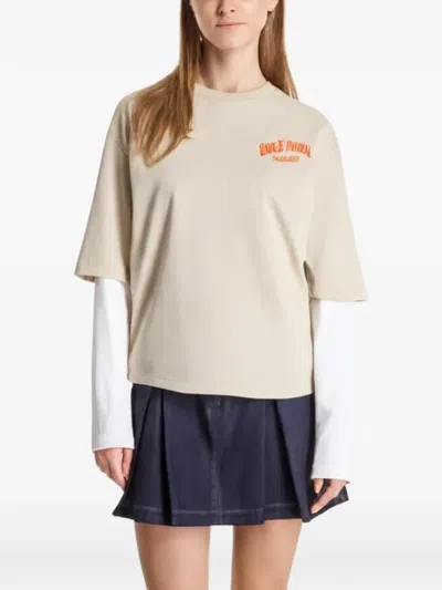 New Era Graphic-print T-shirt In Neutral