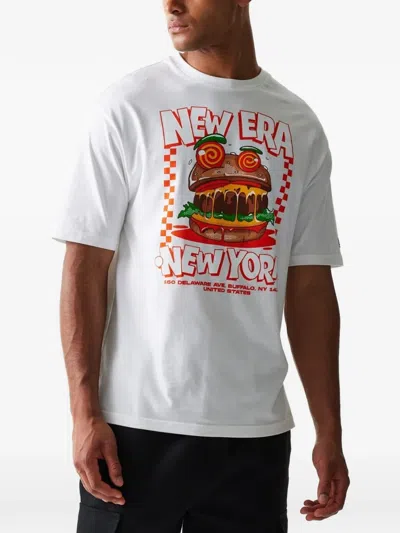 New Era Graphic-print T-shirt In White
