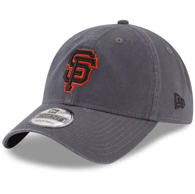 New Era Men's Graphite San Francisco Giants Fashion Core Classic 9twenty Adjustable Hat