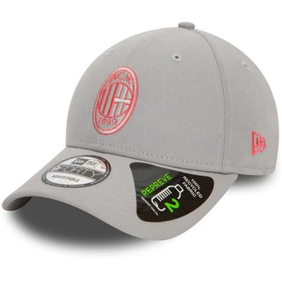 New Era Gray Ac Milan Seasonal Color Repreve 9forty Adjustable Hat